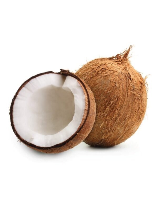 semi husked coconut